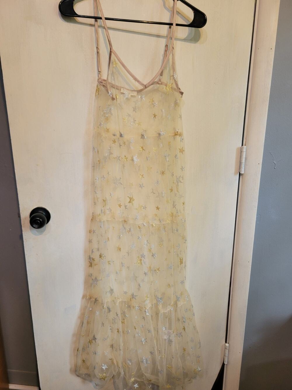 Ladies Medium Sheer Dress Endless Blu Summer Nightgown